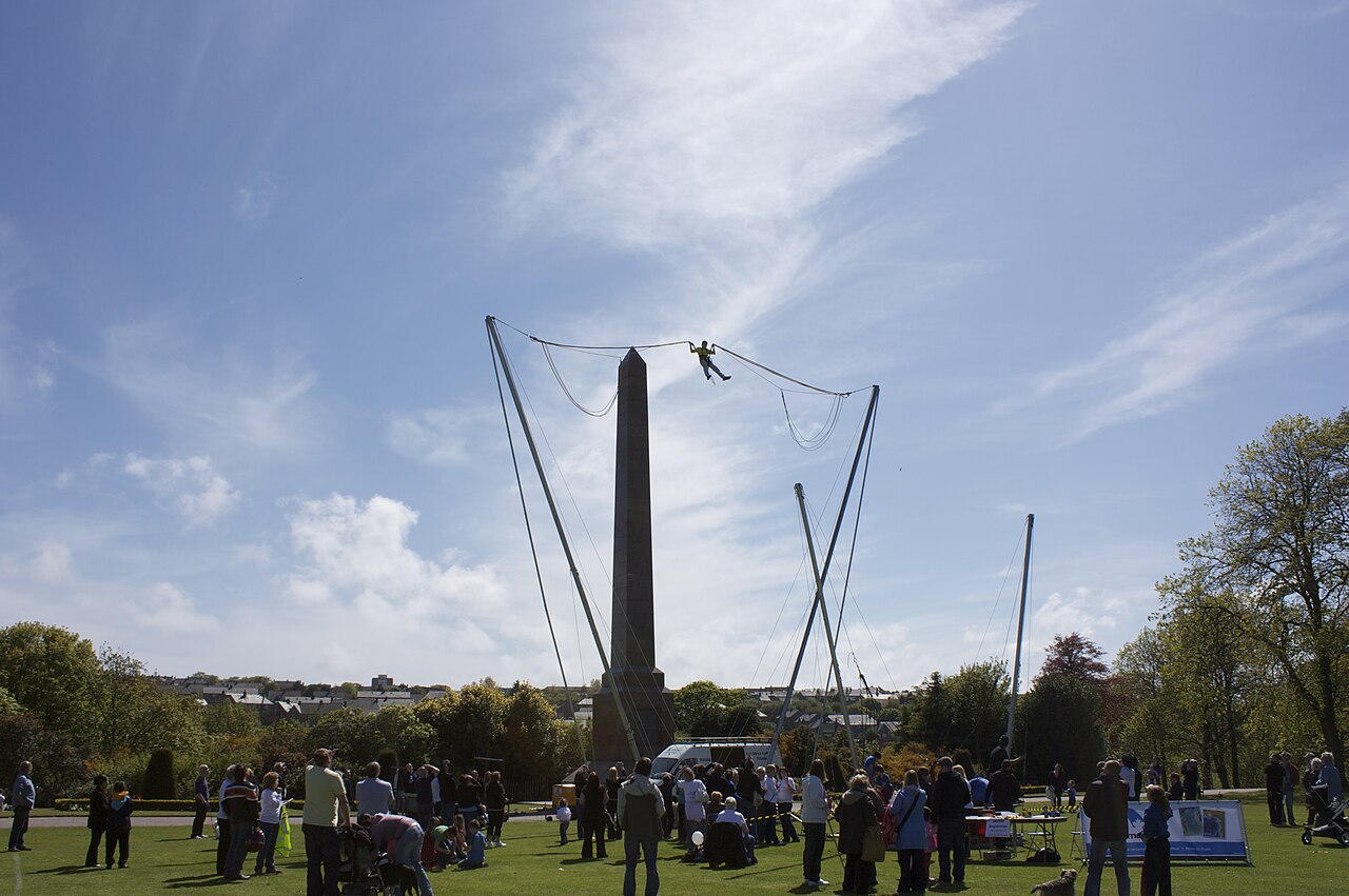 A photograph of Memorial Park Obelisk