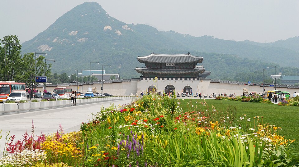 A photograph of Gwanghwamun