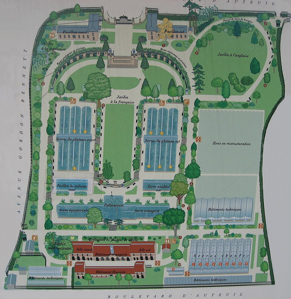 A photograph of Jardin des serres d'Auteuil