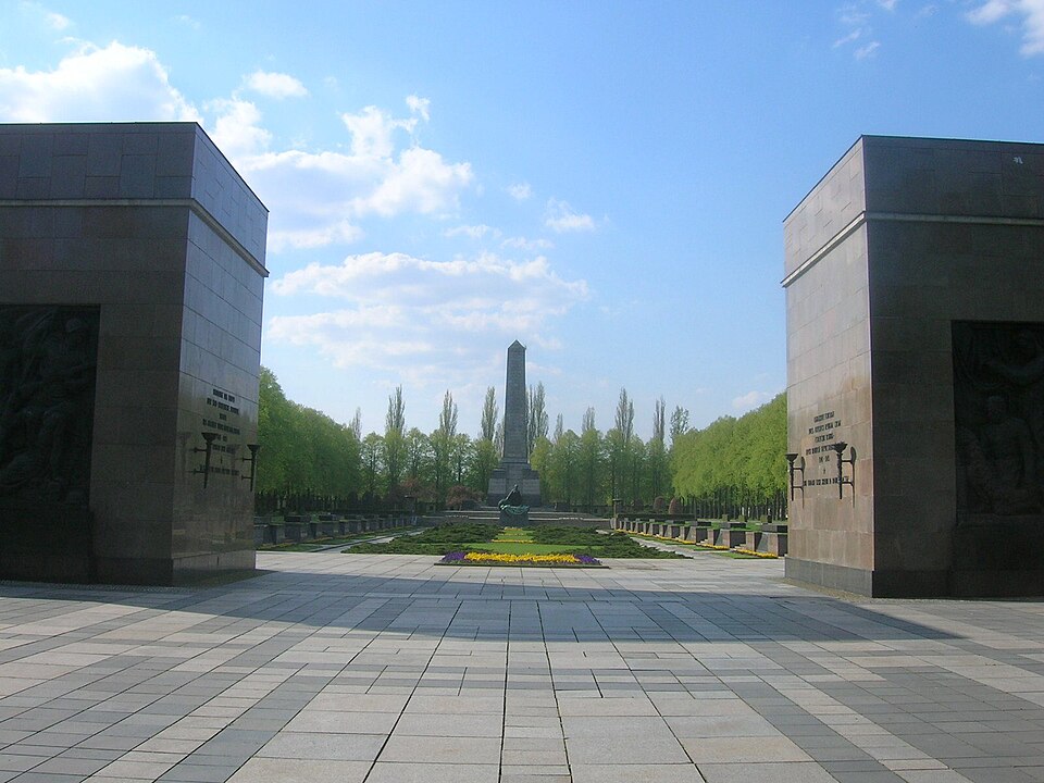 A photograph of Soviet War Memorial Schönholzer Heide