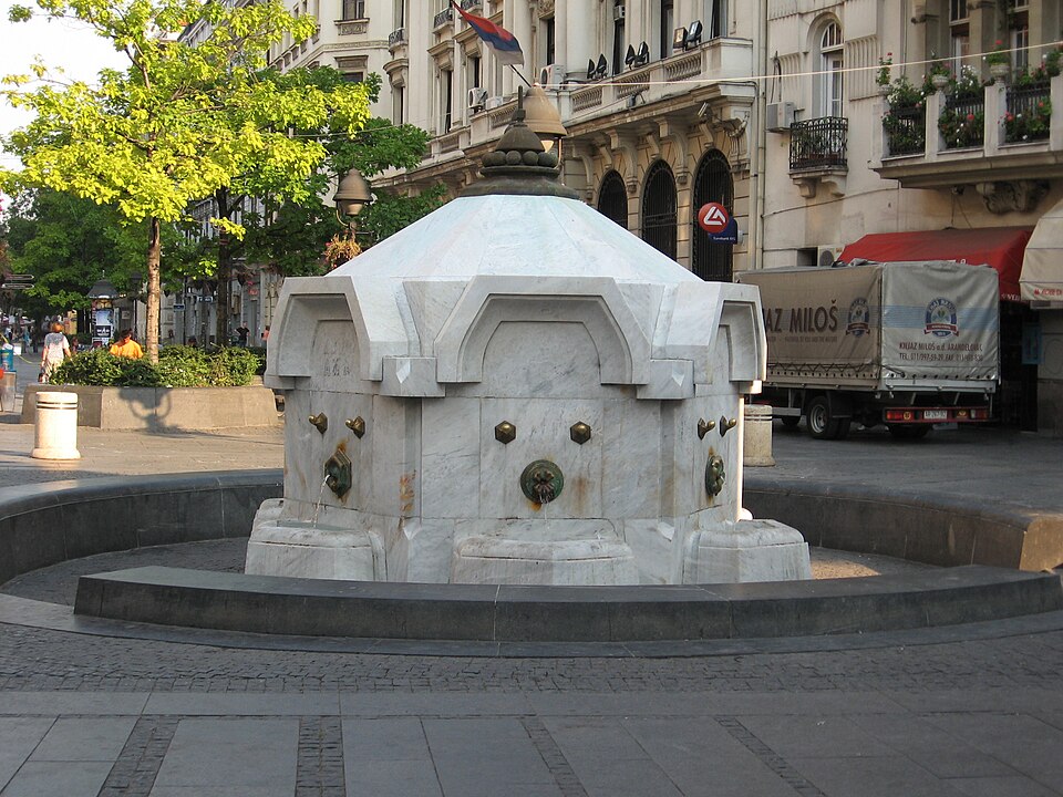 A photograph of Delijska fountain