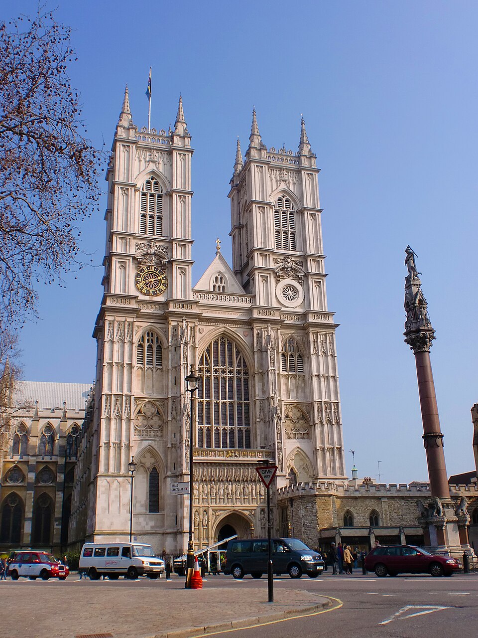 A photograph of Westminster Abbey