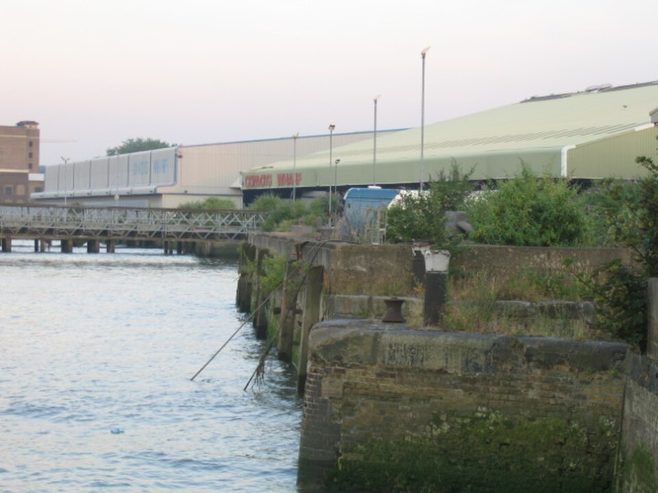 A photograph of Convoys Wharf
