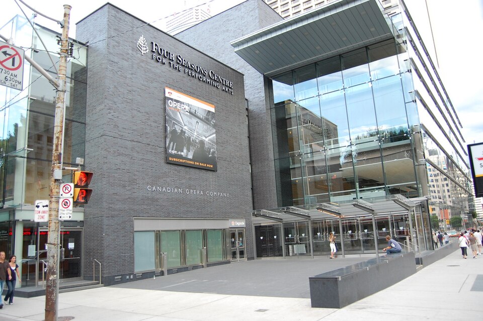 A photograph of Four Seasons Centre for the Performing Arts
