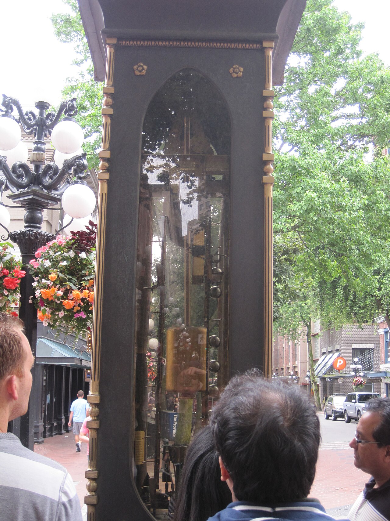 A photograph of Gastown Steam Clock
