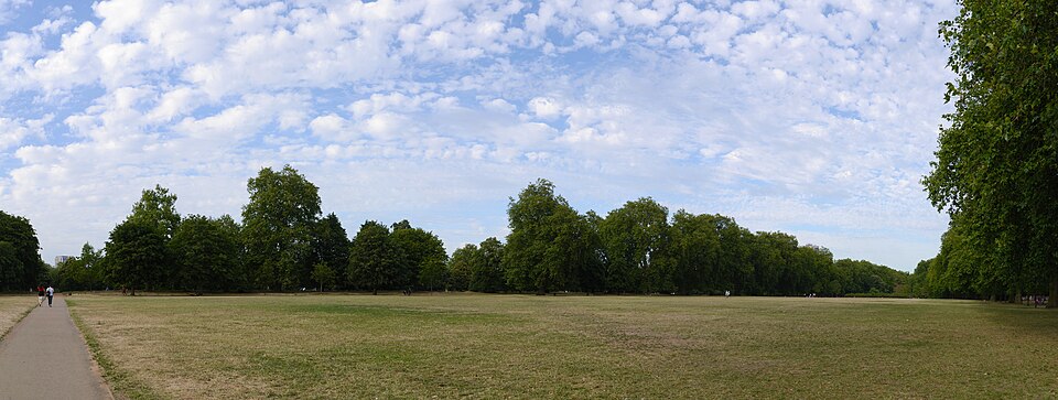 A photograph of Hyde Park