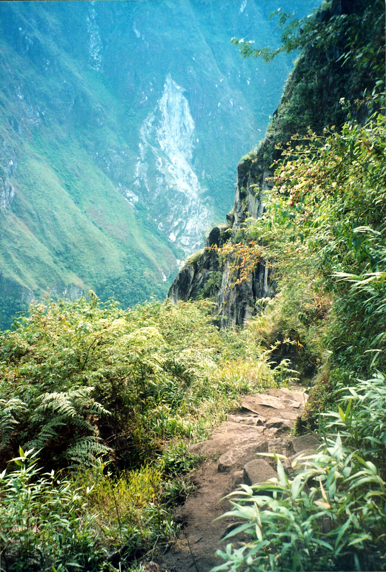 A photograph of Huayna Picchu