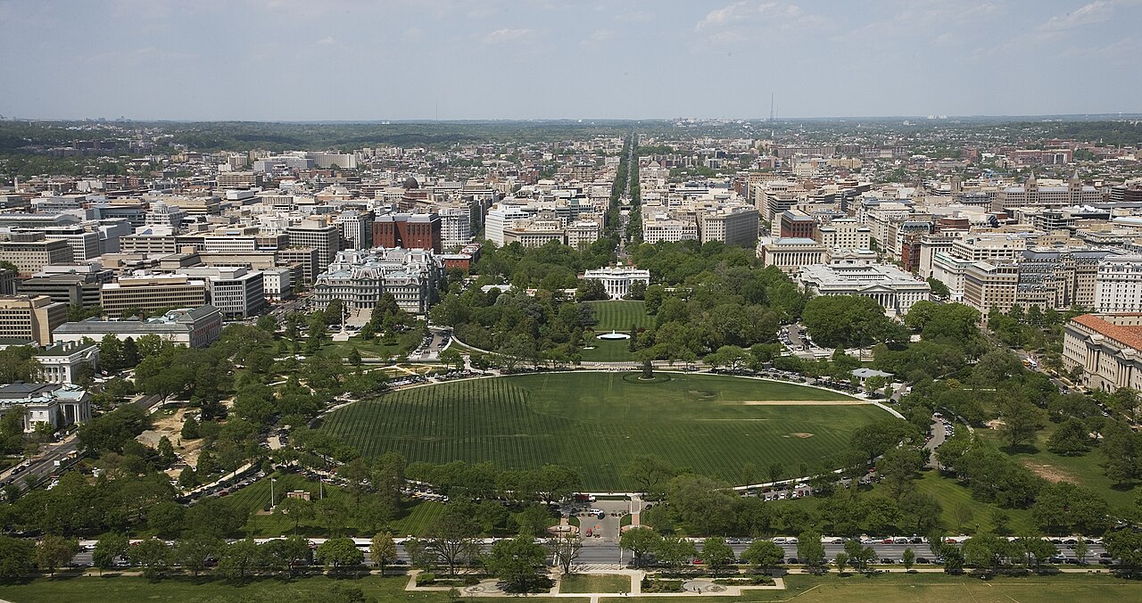 A photograph of Washington