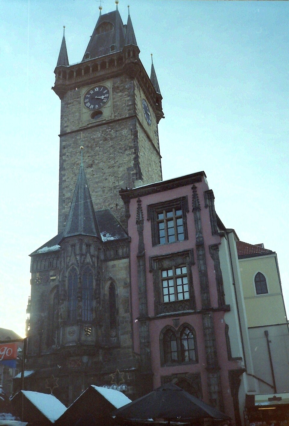 A photograph of Old Town Hall with Astronomical Clock