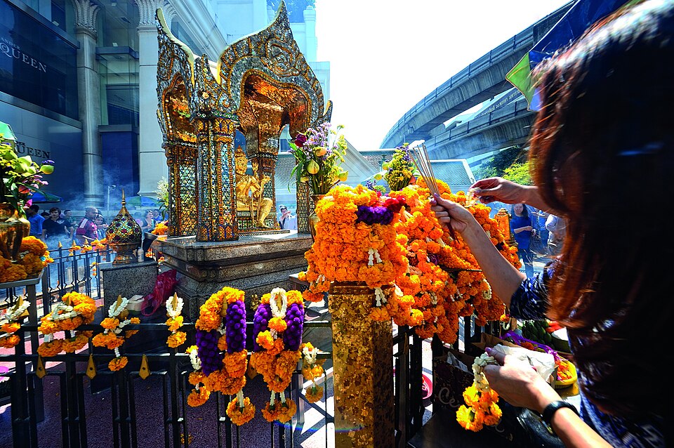 A photograph of Erawan Shrine