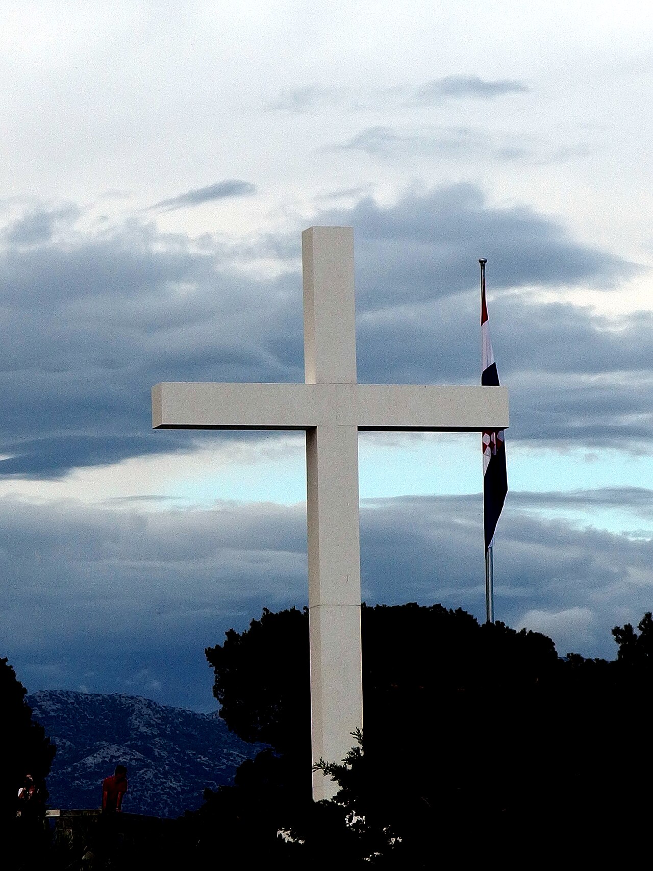 A photograph of Cross on Marjan