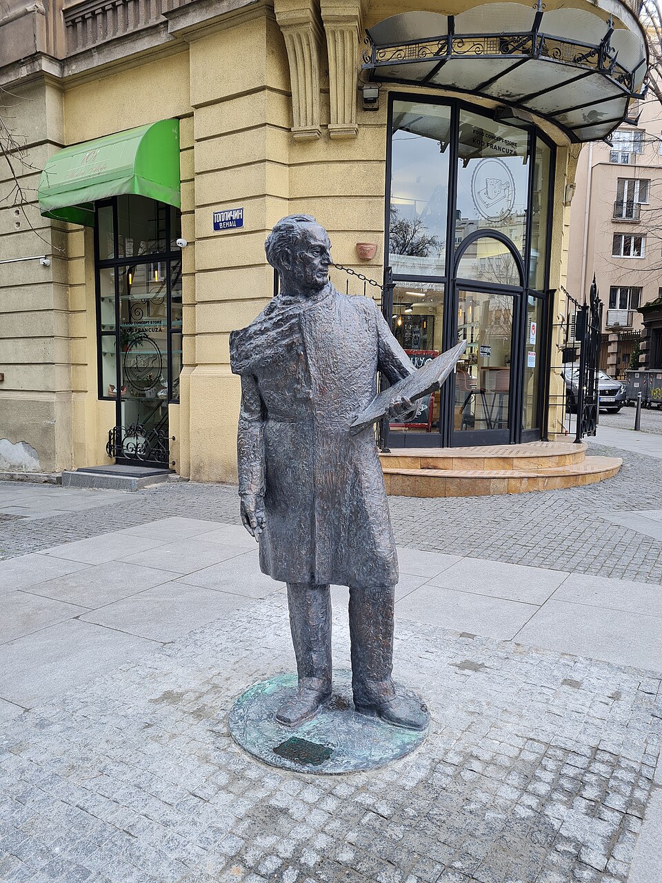 A photograph of Monument to Aleksandar Deroko