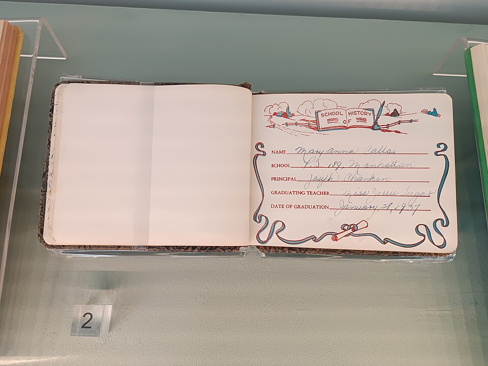 A photograph of Maria Callas Museum