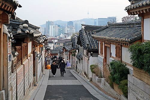 북촌한옥마을 ДЕРЕВНЯ
