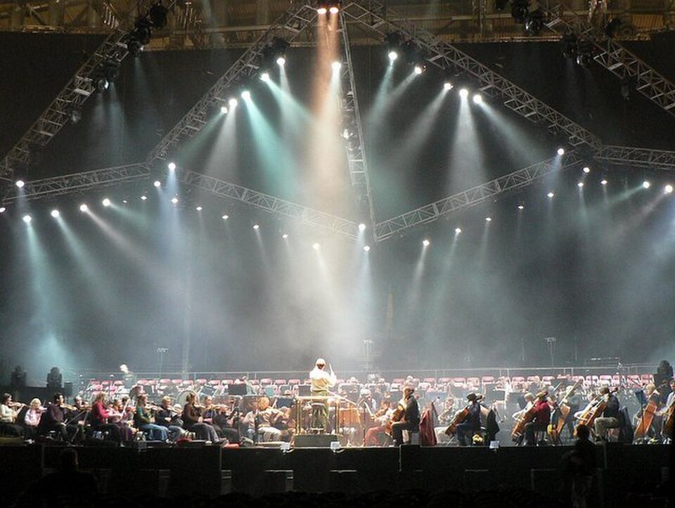 A photograph of Manchester Arena