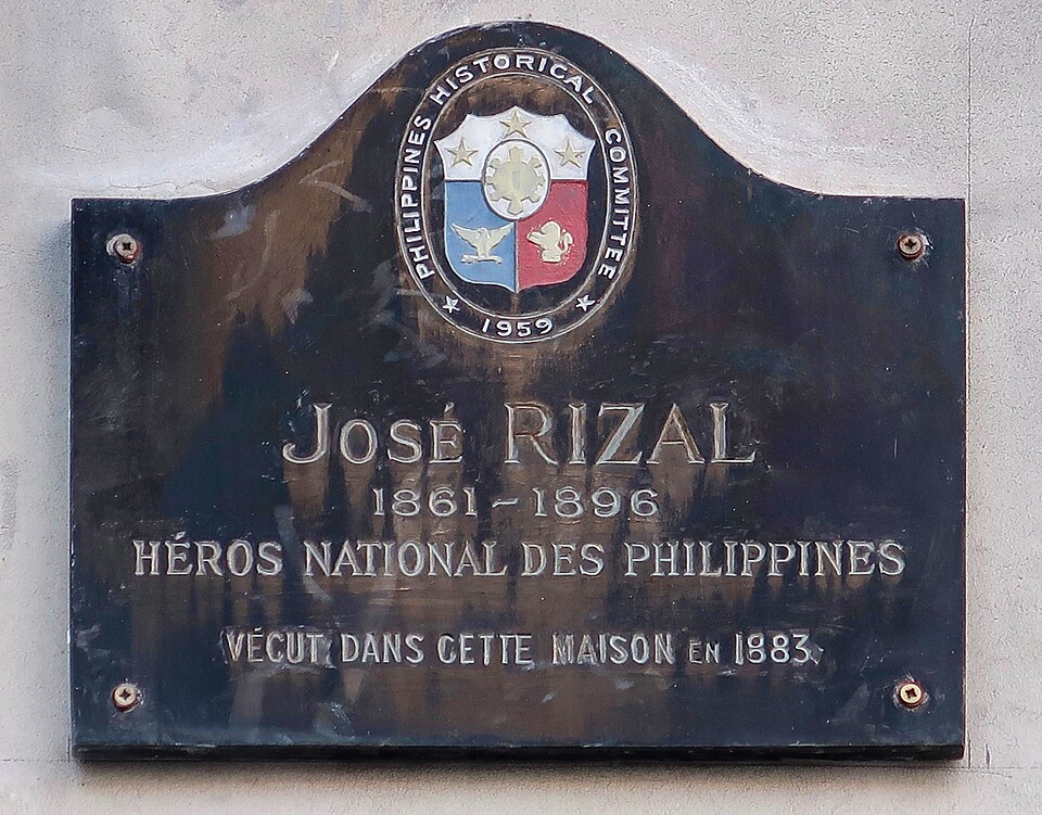 A photograph of José Rizal historical marker