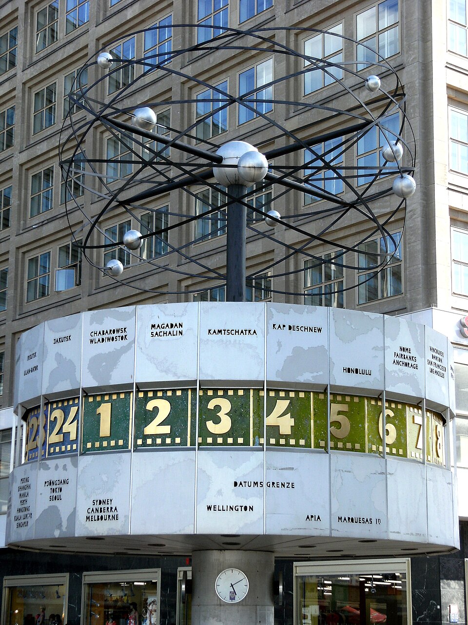 A photograph of World Clock