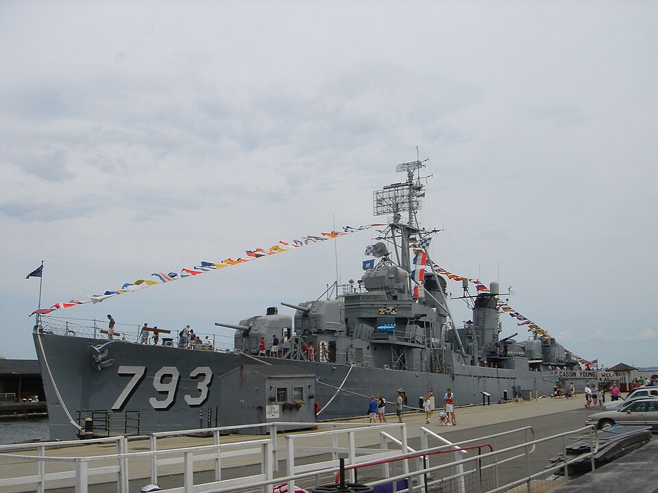 A photograph of USS Cassin Young