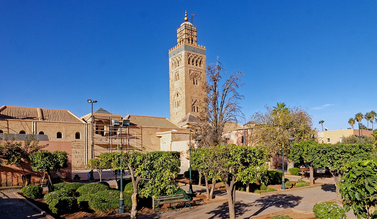 A photograph of Koutoubia Mosque