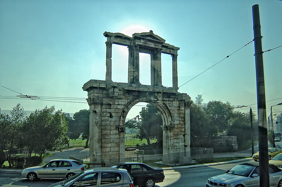 A photograph of Arch of Hadrian