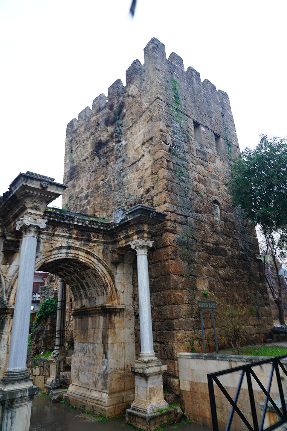 A photograph of Hadrian's Gate