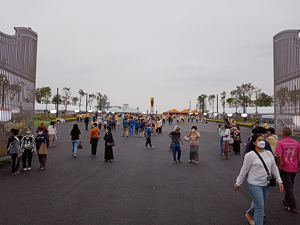A photograph of King Rama IX Memorial Park
