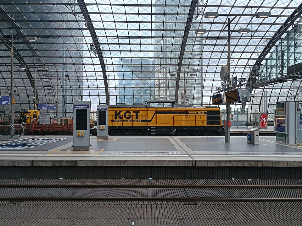 A photograph of Berlin Central Station