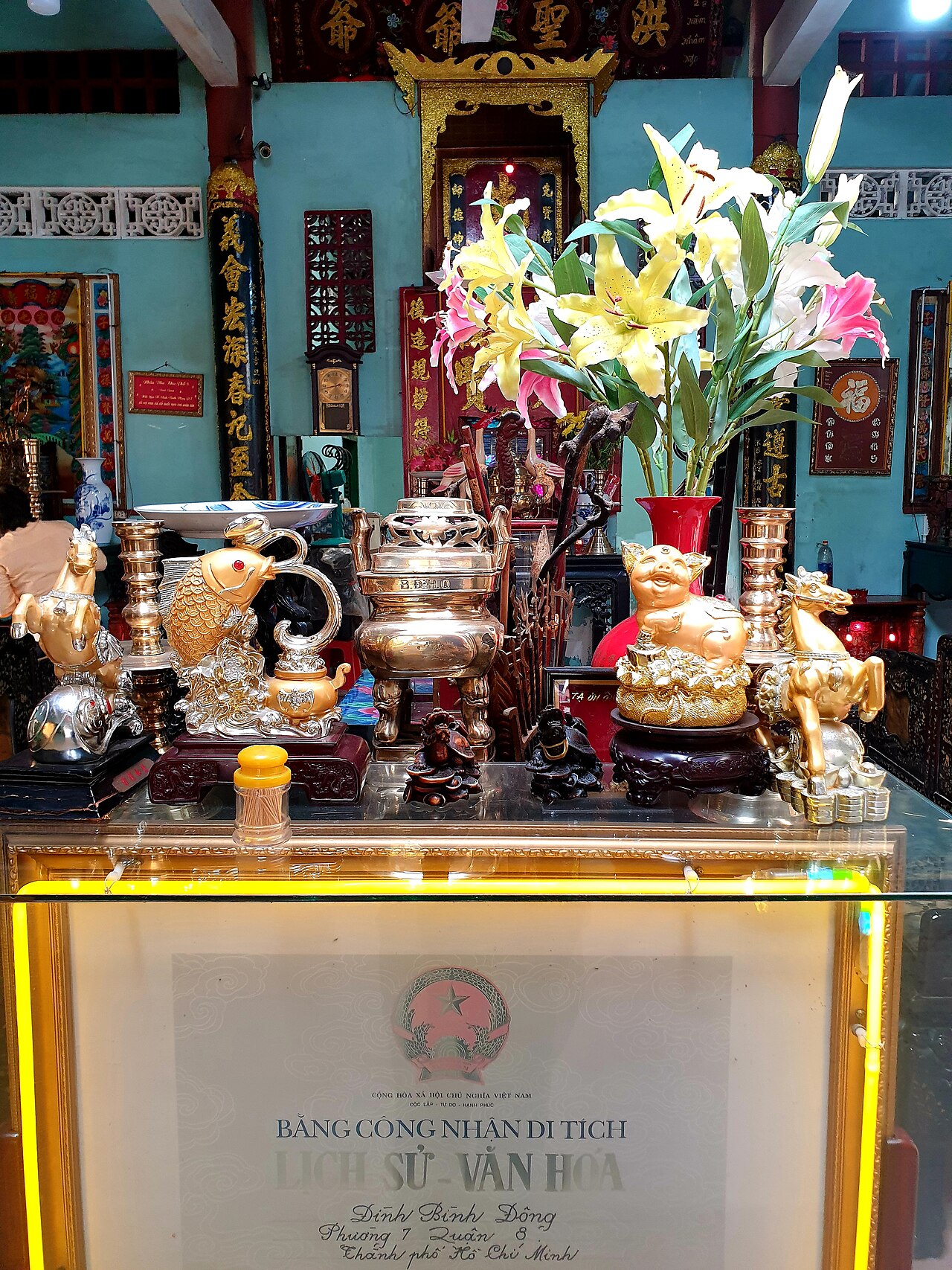 A photograph of đình Đông An