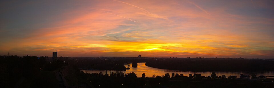 A photograph of Belgrade