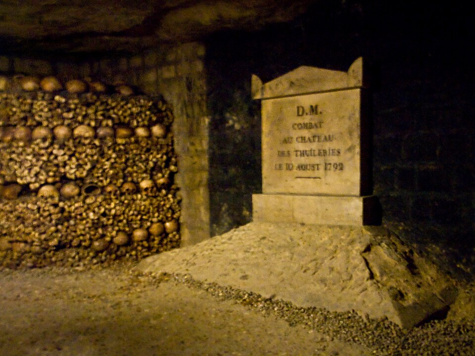 A photograph of Catacombs of Paris