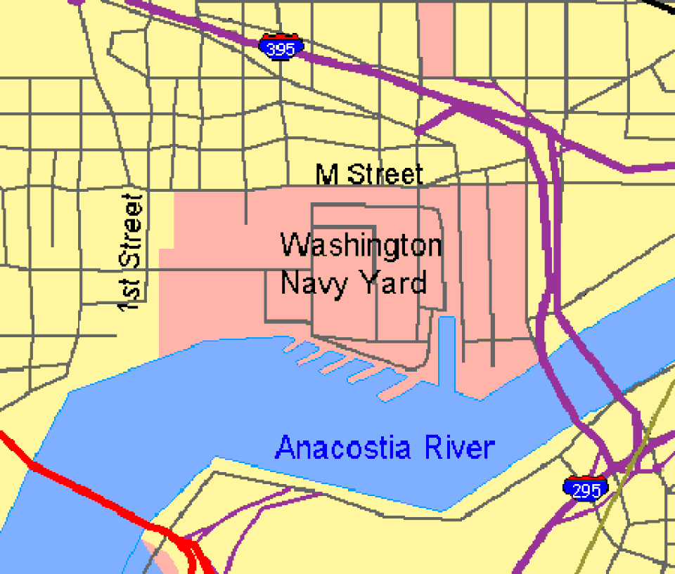A photograph of Washington Navy Yard