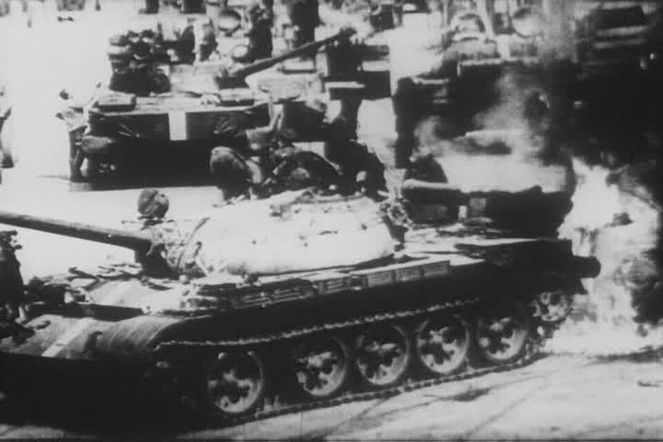 A photograph of T-54/55