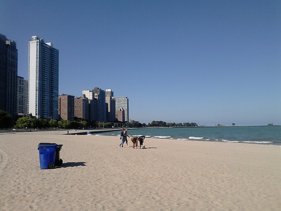 A photograph of Oak Street Beach