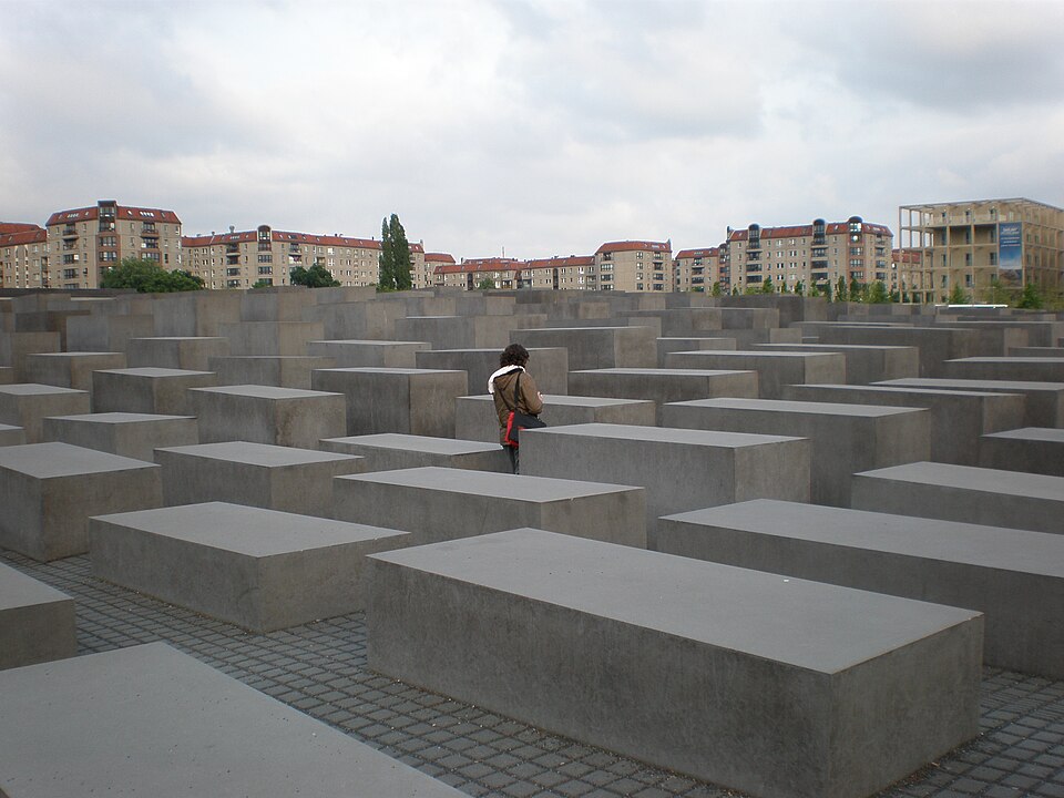 A photograph of Memorial to the Murdered Jews of Europe