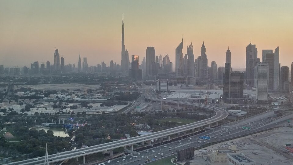 A photograph of Dubai Frame