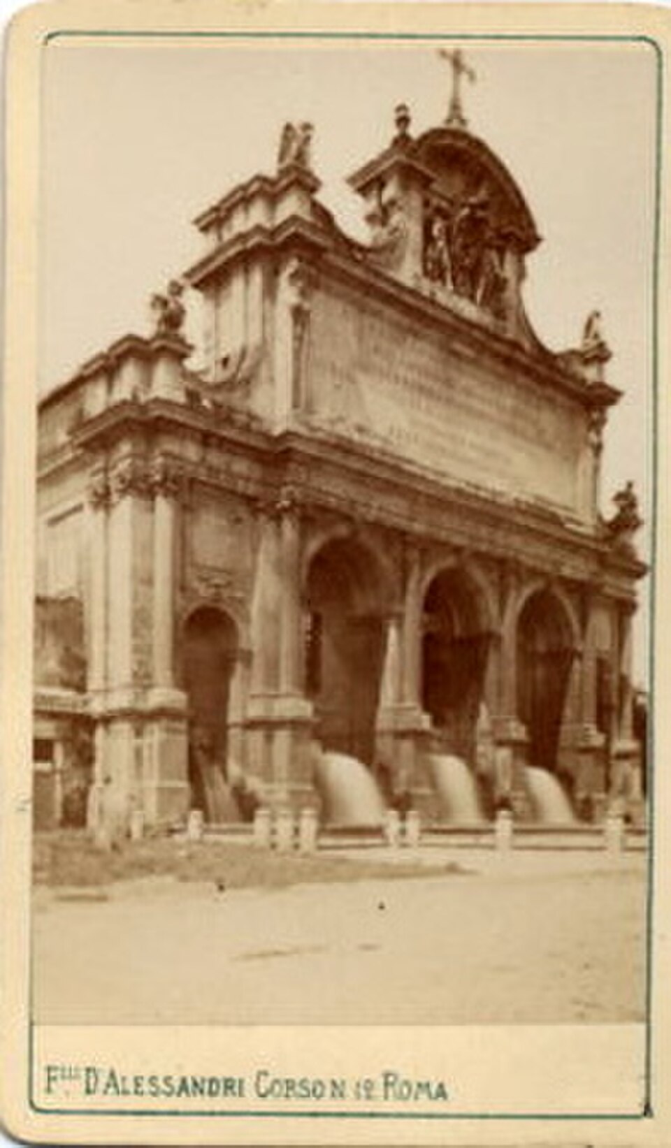 A photograph of Fontana dell'Acqua Paola