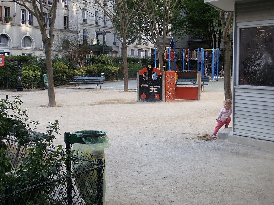 A photograph of Square Madeleine-Tribolati