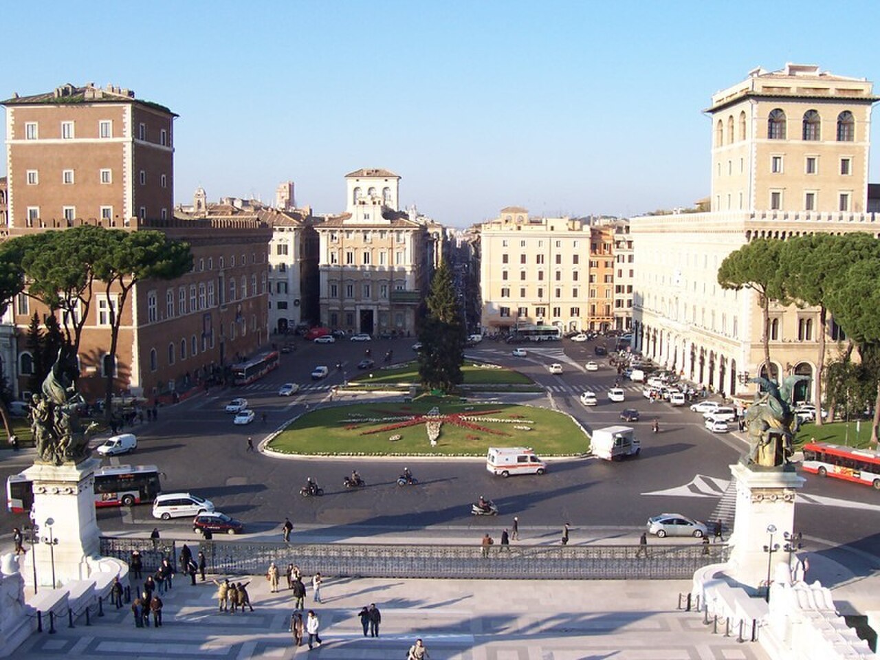 Ein Foto von Piazza Venezia