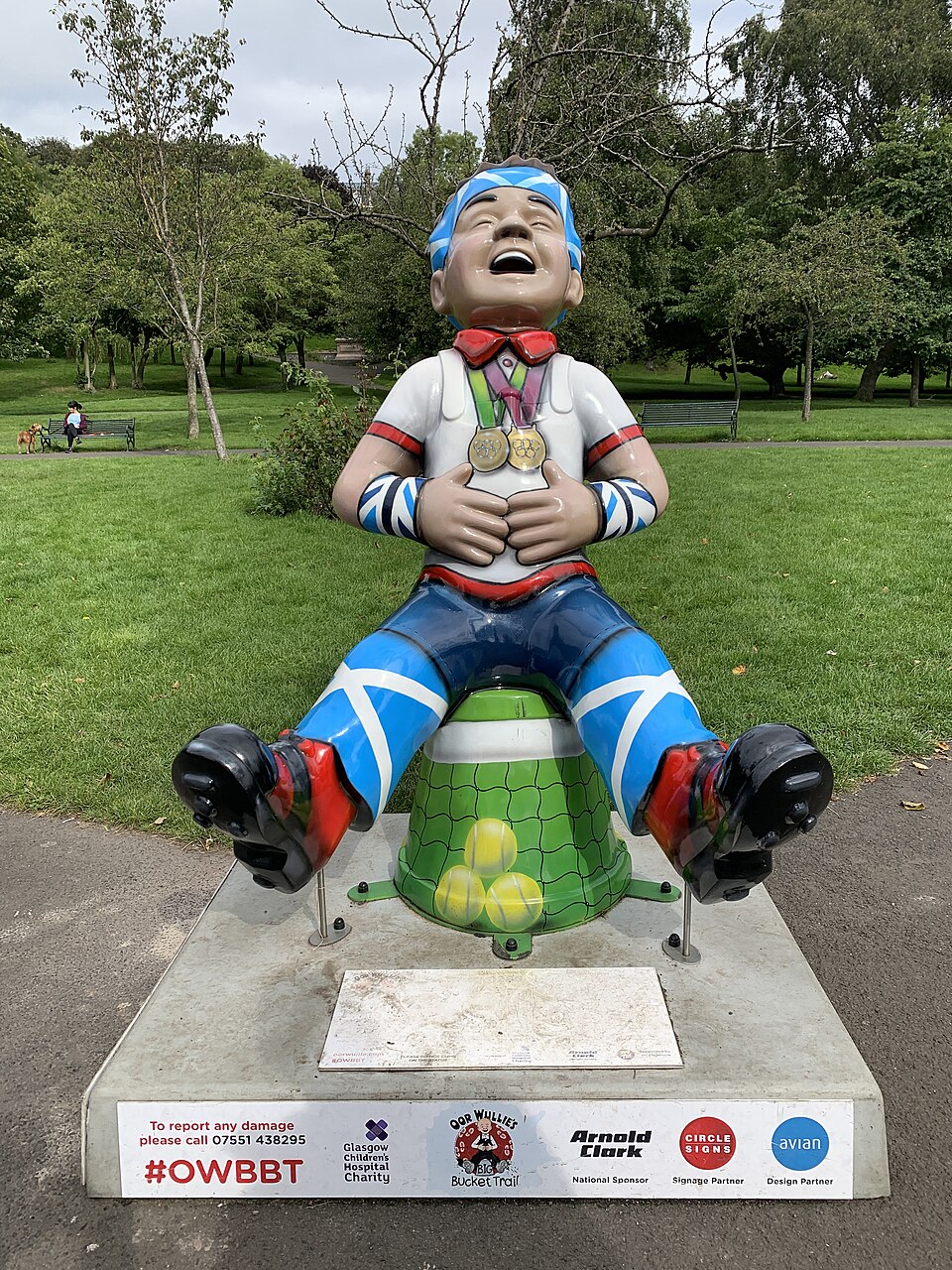 A photograph of Kelvingrove Park