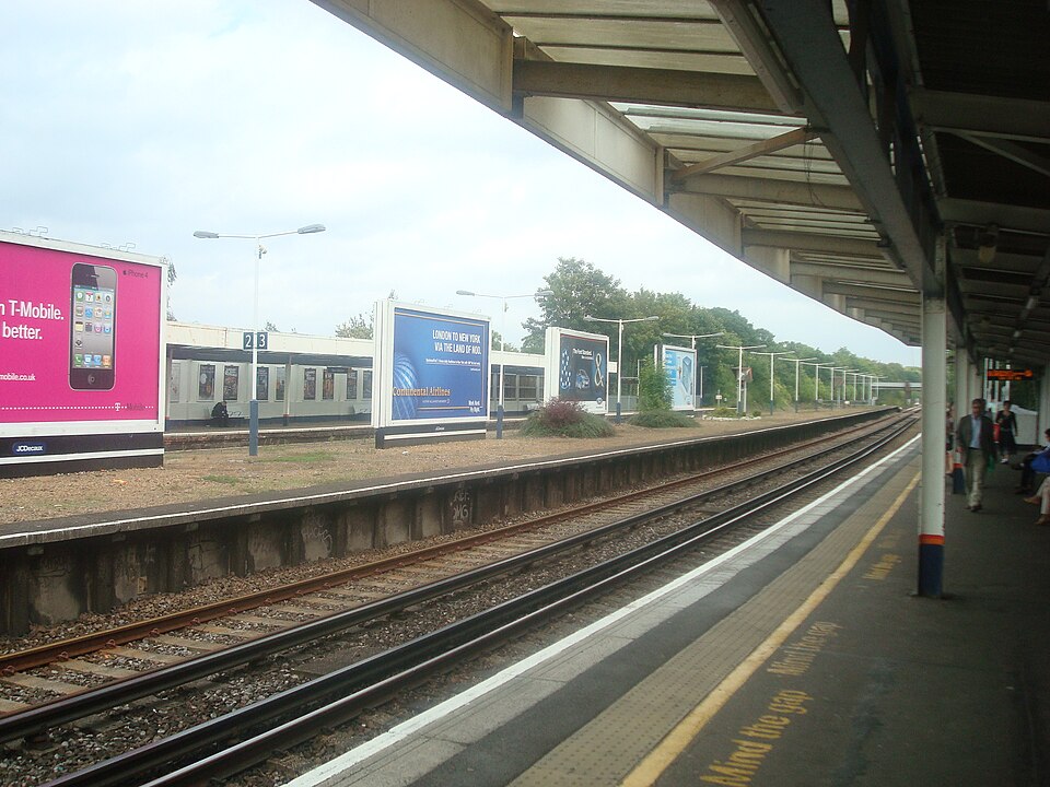 A photograph of Station Sign