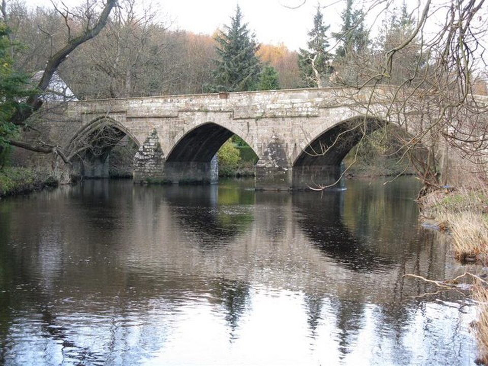 A photograph of Cramond Old Bridge