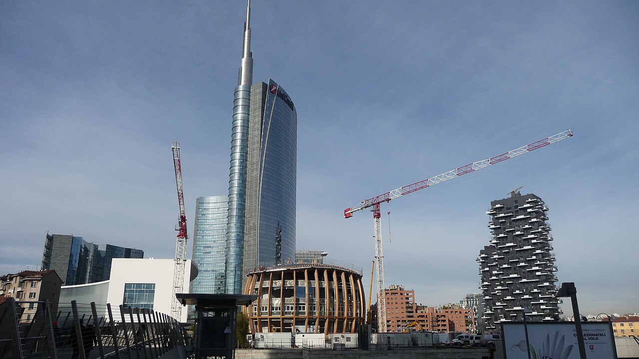 Una fotografia di Bosco Verticale
