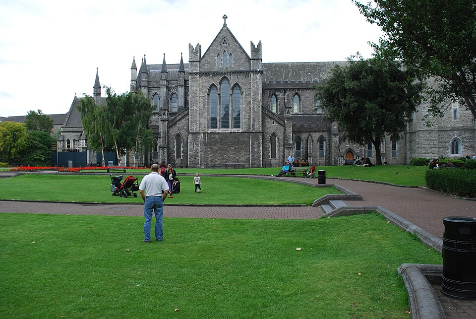 A photograph of St. Patrick's Cathedral Park