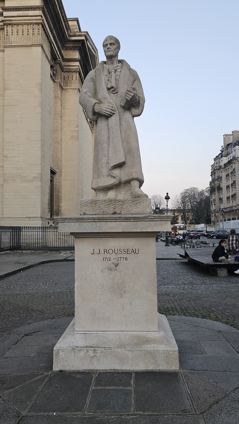 A photograph of Jean-Jacques Rousseau