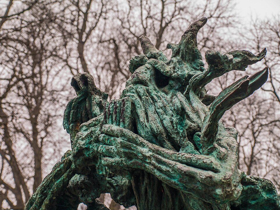 A photograph of Pan statue