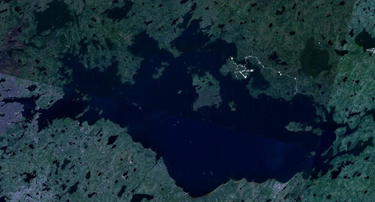 A photograph of Trout Lake