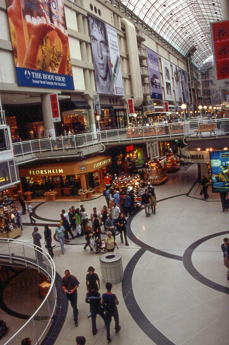 A photograph of Toronto Eaton Centre