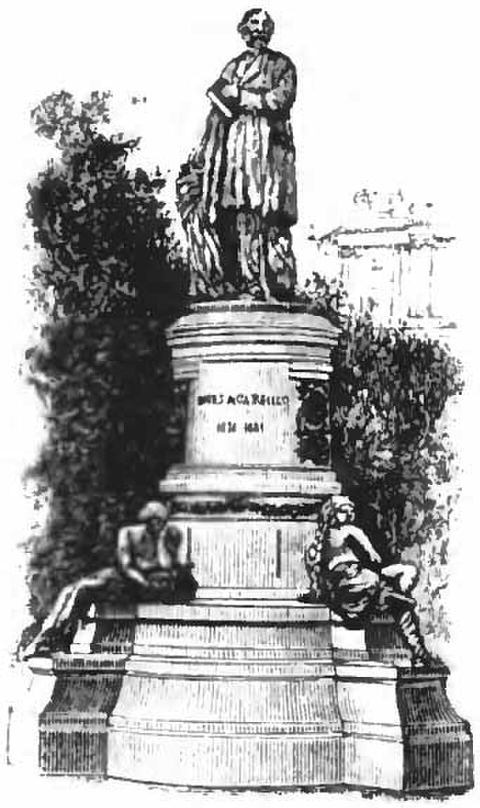 A photograph of James A. Garfield Monument