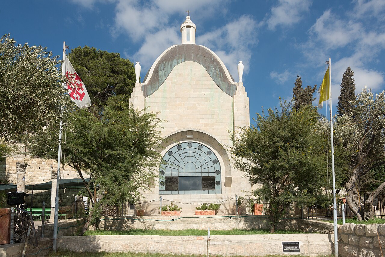 A photograph of Dominus Flevit Church