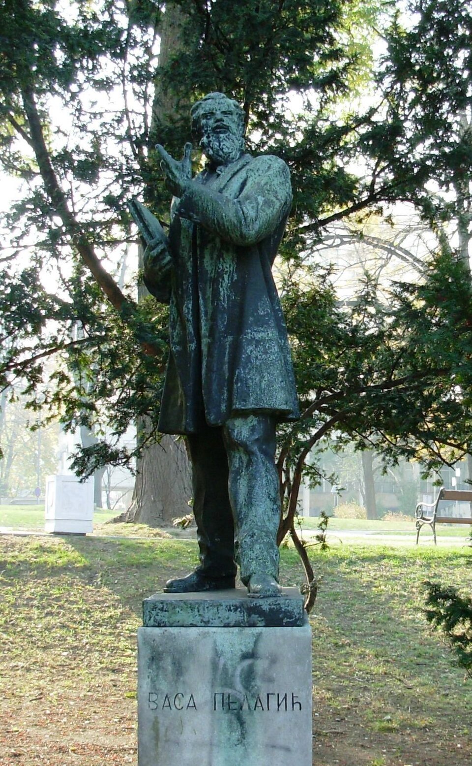 A photograph of Monument to Vasa Pelagić